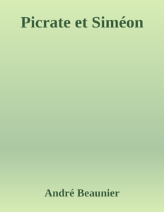 Couverture de Picrate et Siméon