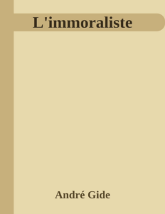 Couverture de L'immoraliste