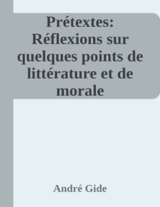 Couverture de Prétextes: Réflexions sur quelques points de littérature et de morale