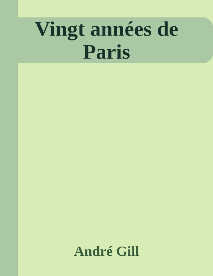 Couverture de Vingt années de Paris