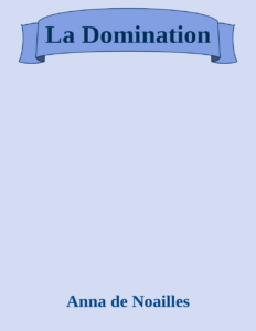 Couverture de La Domination