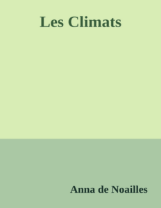 Couverture de Les Climats