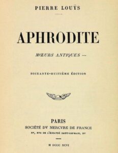 Aphrodite Moeurs Antiques