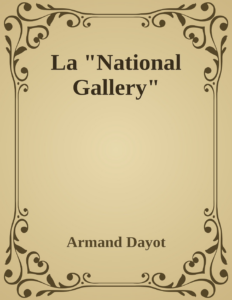 Couverture de La "National Gallery"