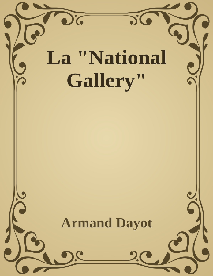 Couverture de La "National Gallery"