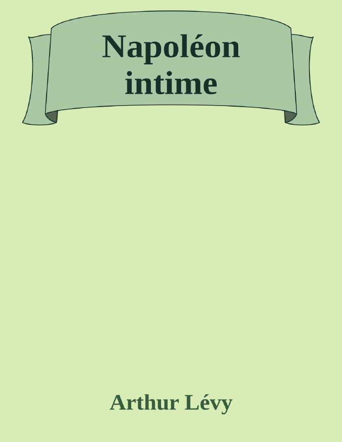 Couverture de Napoléon intime