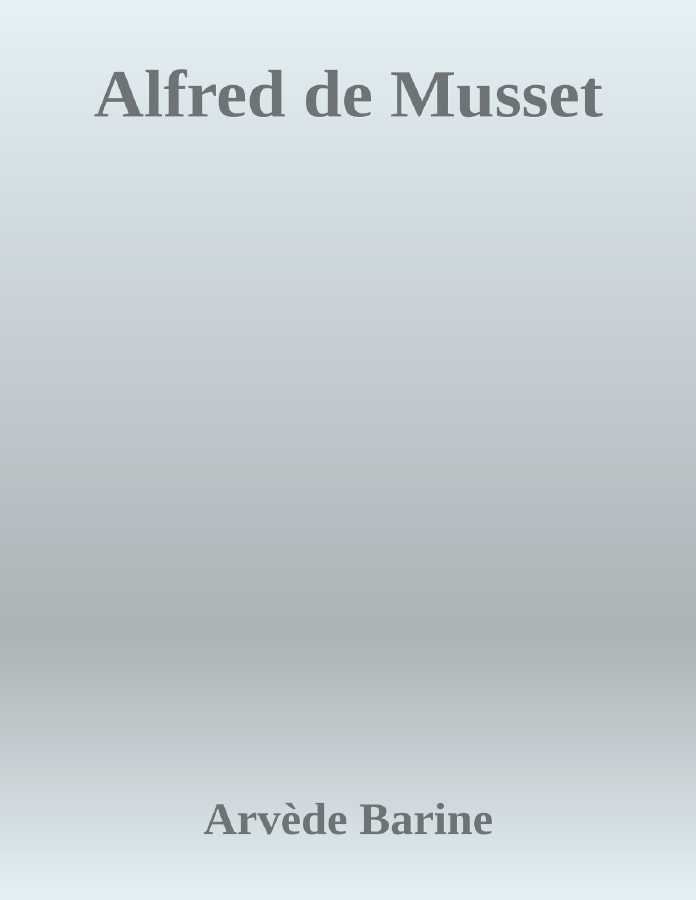 Couverture de Alfred de Musset