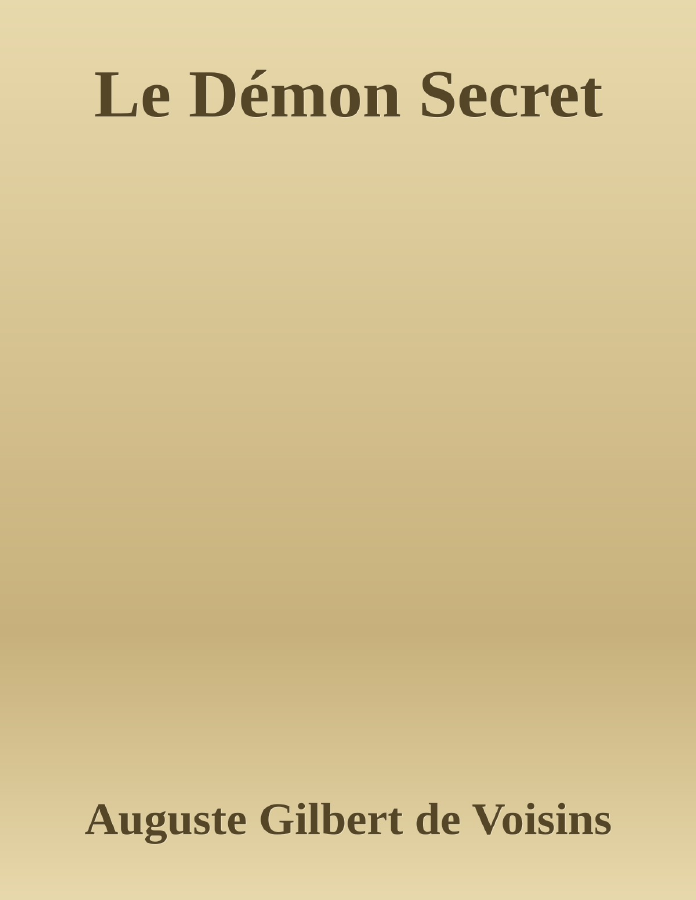 Couverture de Le Démon Secret