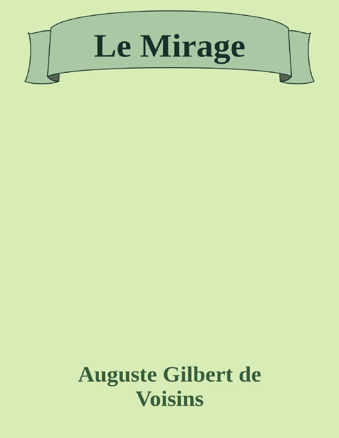 Couverture de Le Mirage