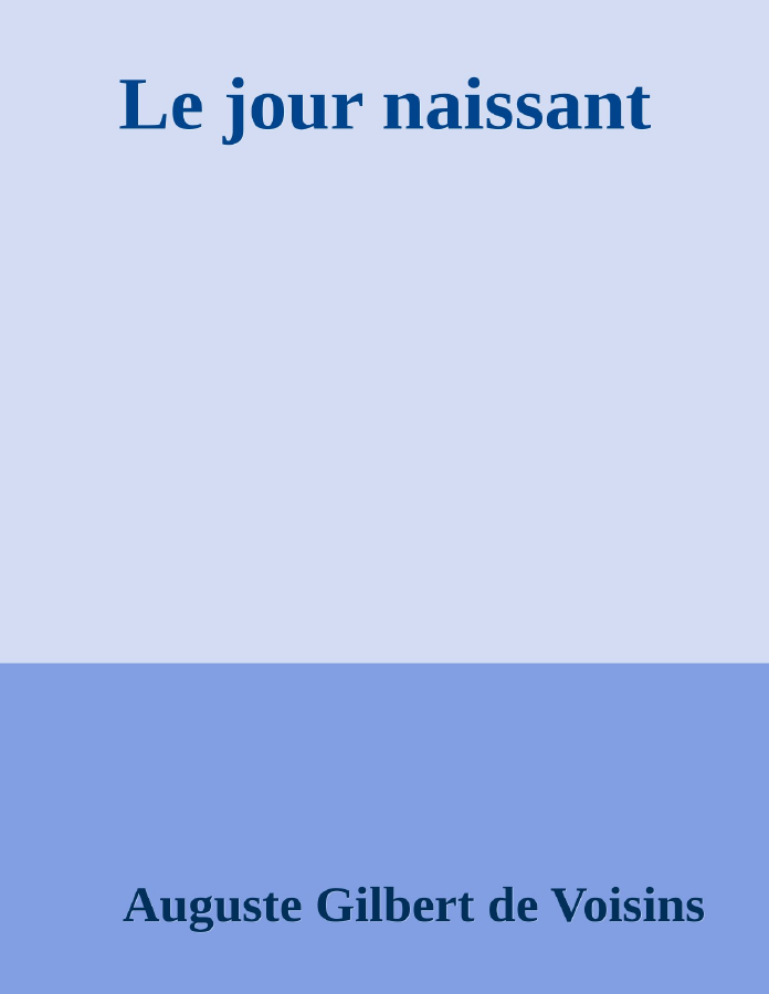 Couverture de Le jour naissant