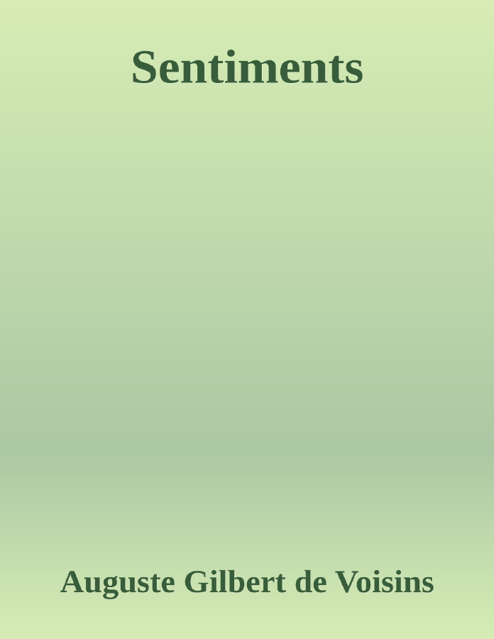 Couverture de Sentiments