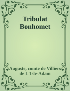 Couverture de Tribulat Bonhomet
