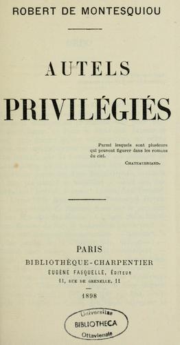 Autels Privilegies