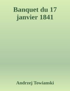 Couverture de Banquet du 17 janvier 1841