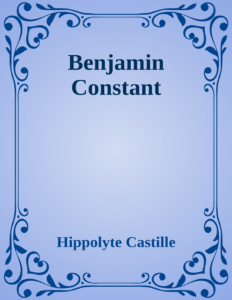 Couverture de Benjamin Constant