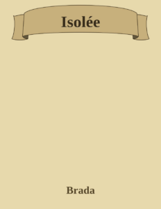 Couverture de Isolée