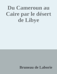 Couverture de Du Cameroun au Caire par le désert de Libye
