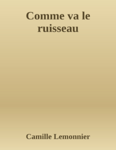 Couverture de Comme va le ruisseau