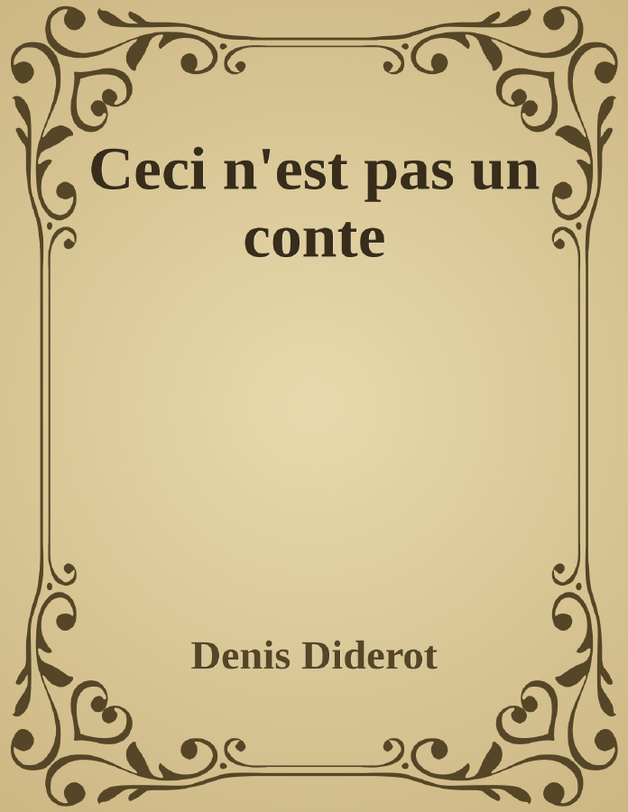 Couverture de Ceci n'est pas un conte