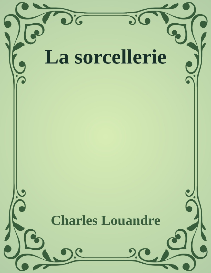 Couverture de La sorcellerie