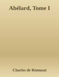 Couverture de Abélard, Tome I