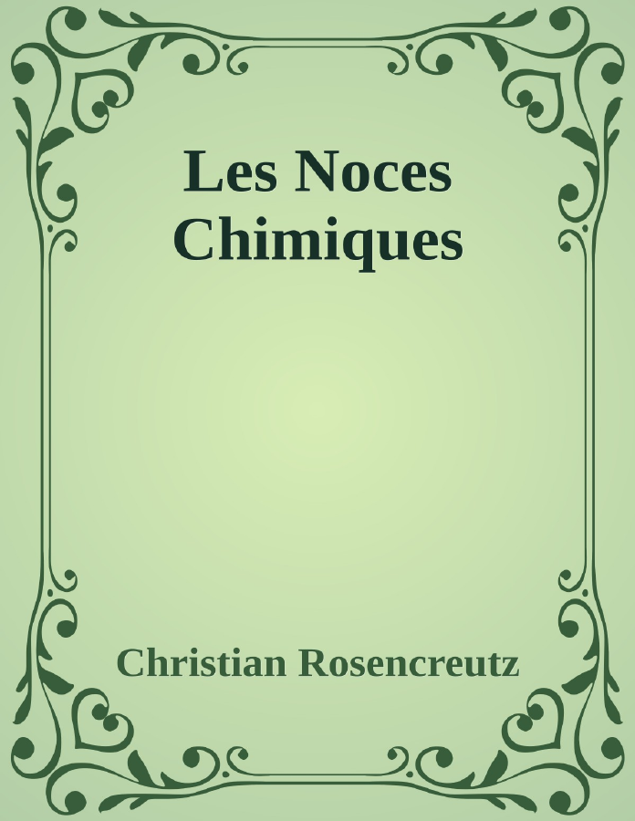 Couverture de Les Noces Chimiques