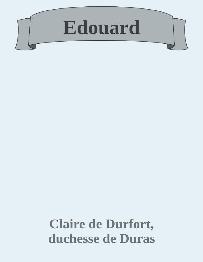 Couverture de Edouard