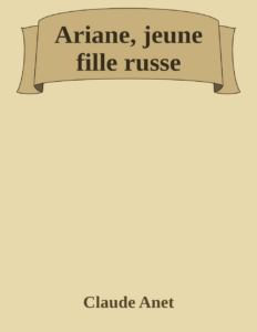 Couverture de Ariane, jeune fille russe