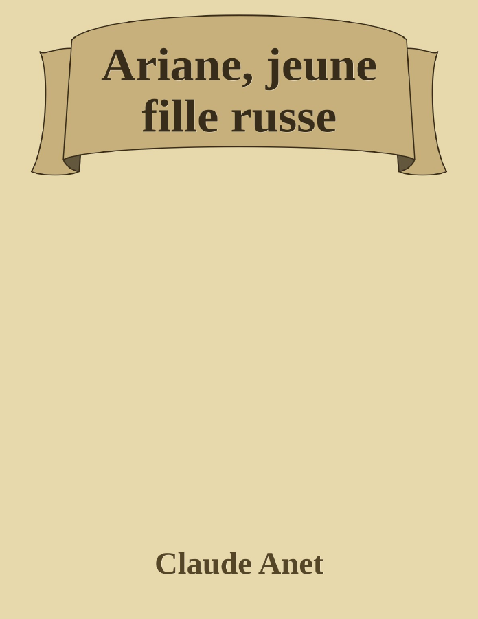 Couverture de Ariane, jeune fille russe