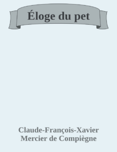 Couverture de Éloge du pet