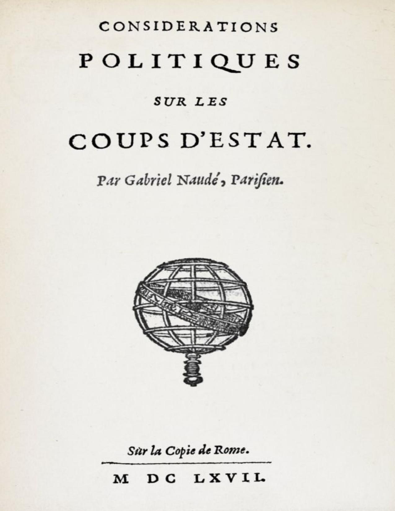 Considerations Politiques Sur Les Coups Drsquoestat