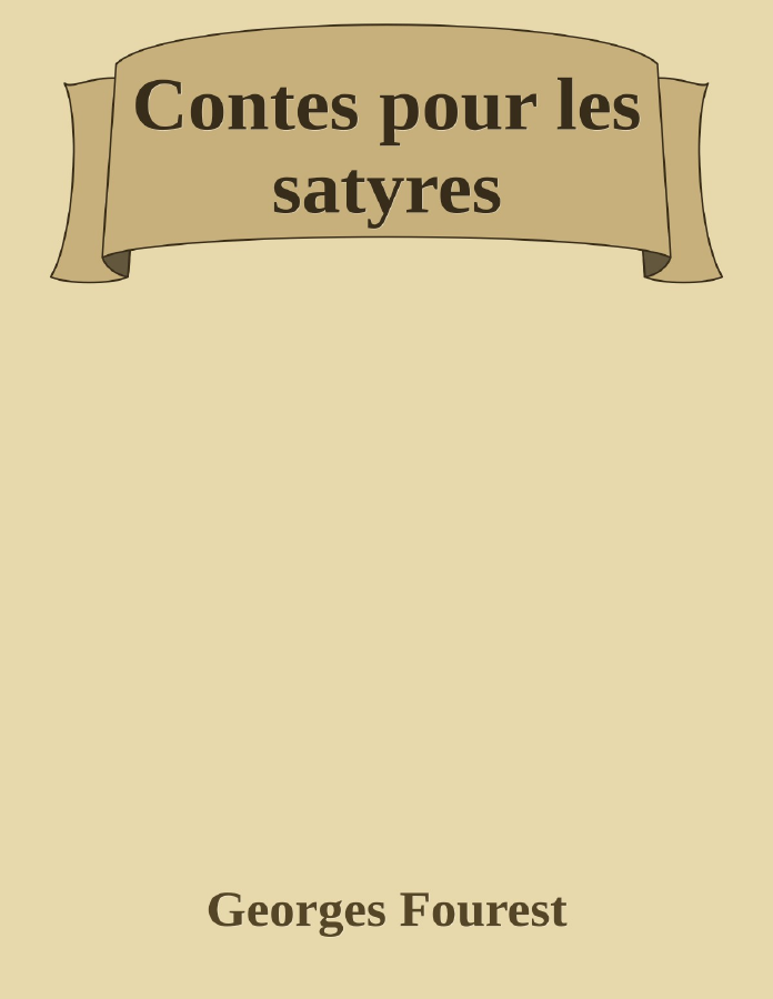 Couverture de Contes pour les satyres