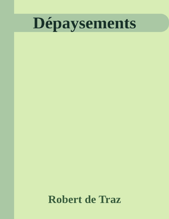 Couverture de Dépaysements