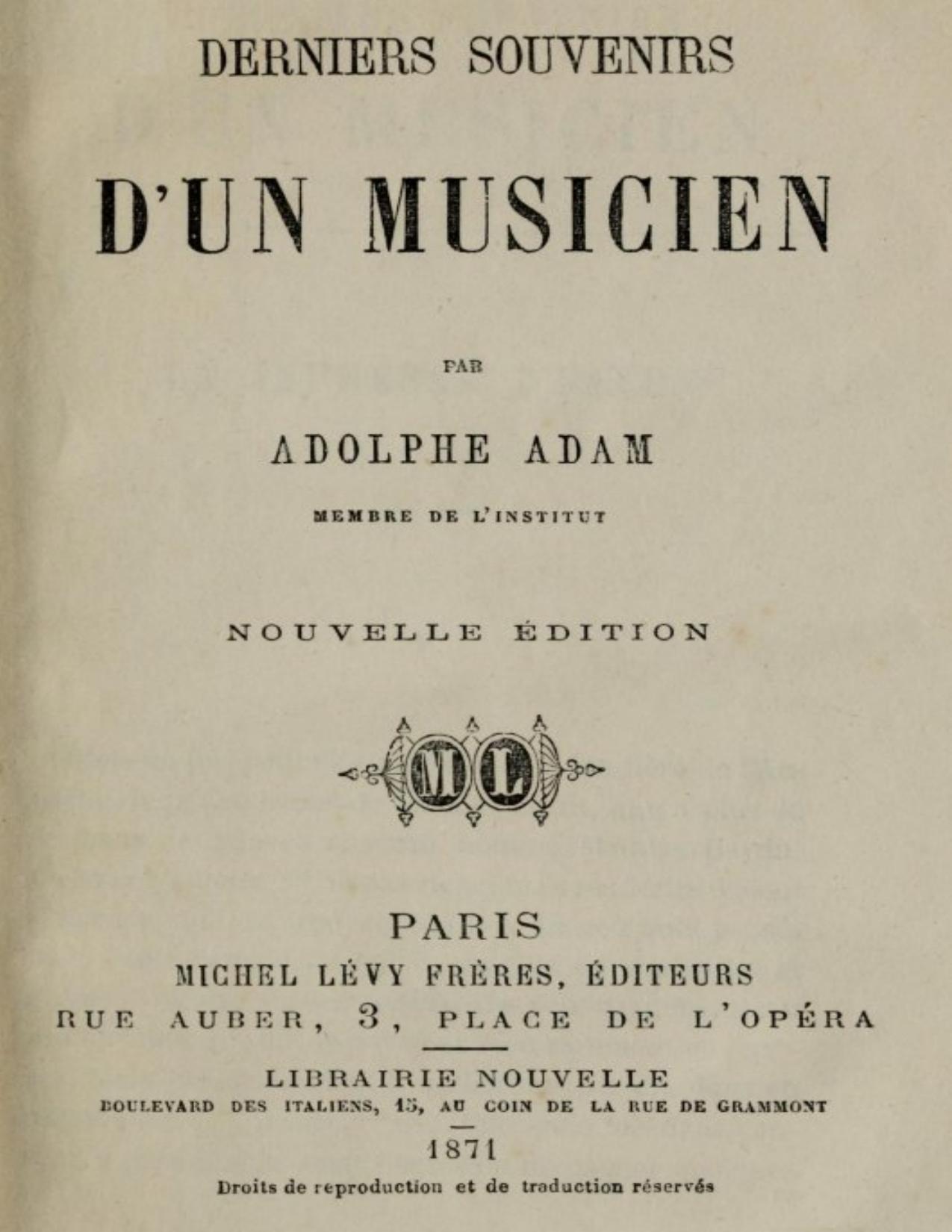 Derniers Souvenirs Drsquoun Musicien