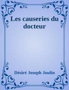 Couverture de Les causeries du docteur