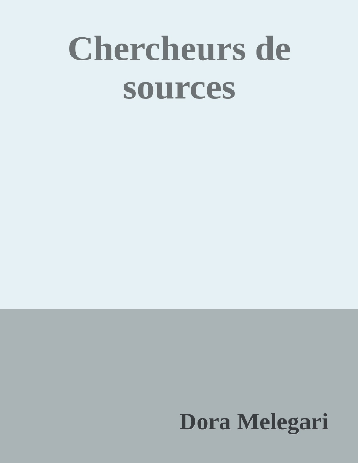 Couverture de Chercheurs de sources