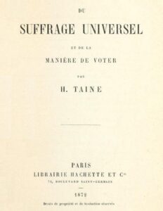 Du Suffrage Universel Et De La Maniere De Voter