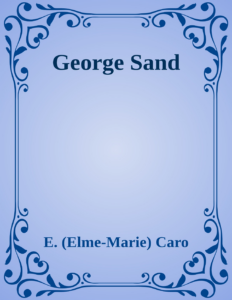Couverture de George Sand