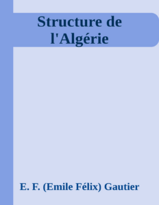 Couverture de Structure de l'Algérie