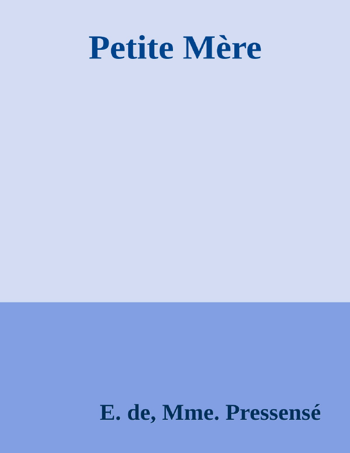 Couverture de Petite Mère