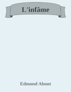 Couverture de L'infâme