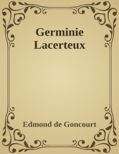 Couverture de Germinie Lacerteux