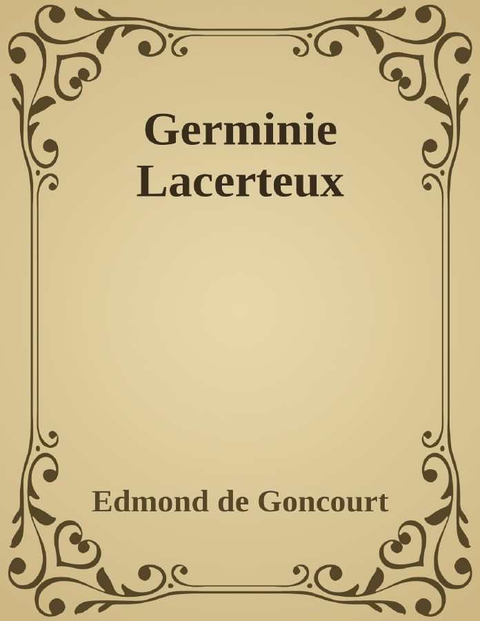 Couverture de Germinie Lacerteux