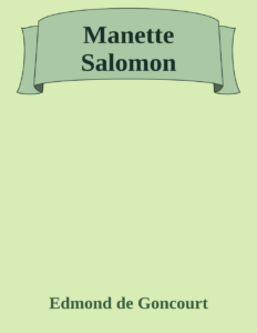 Couverture de Manette Salomon