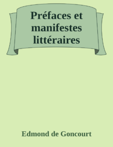 Couverture de Préfaces et manifestes littéraires