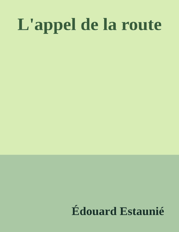 Couverture de L'appel de la route