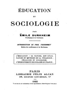 Education Et Sociologie