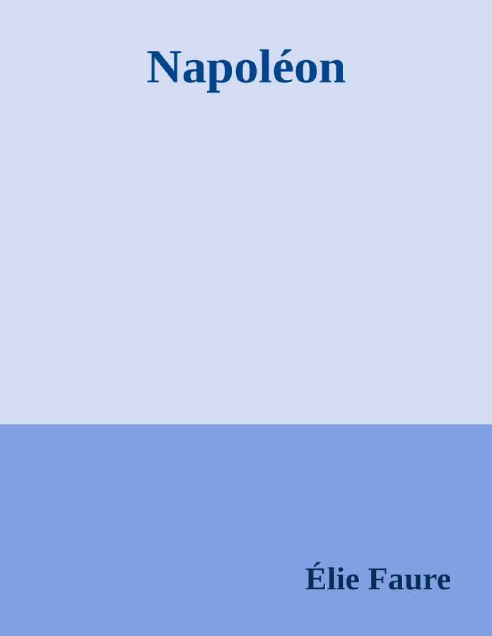 Couverture de Napoléon