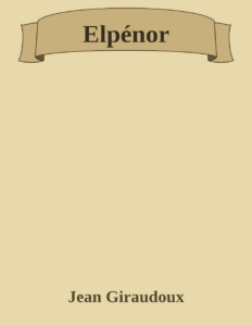Couverture de Elpénor