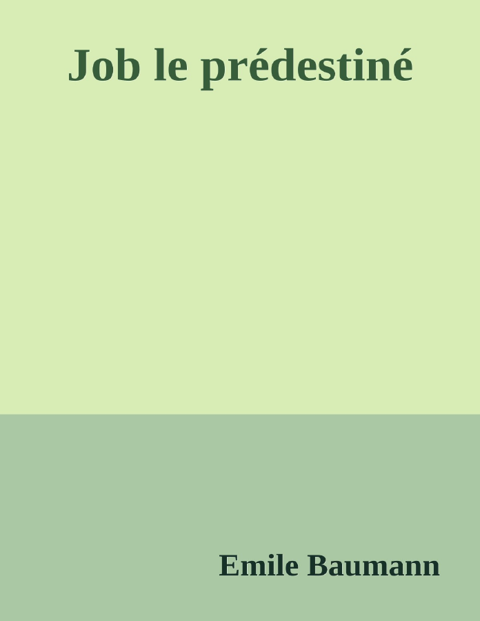 Couverture de Job le prédestiné